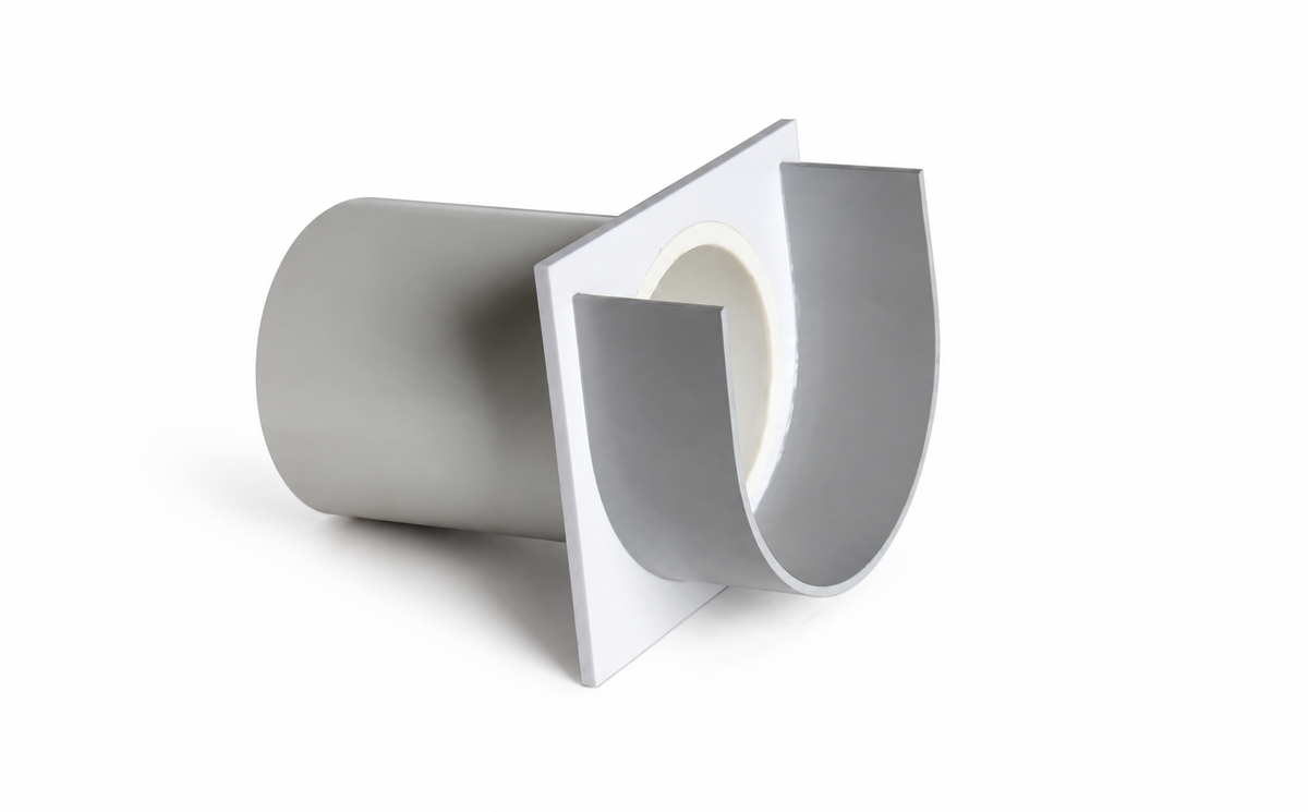 Quaker Plastics 3" Water Hog End Adapter White — QP-572A