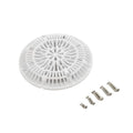 Super-Pro 8-Inch White Anti-Vortex Drain Frame and Cover — 25537-000-000