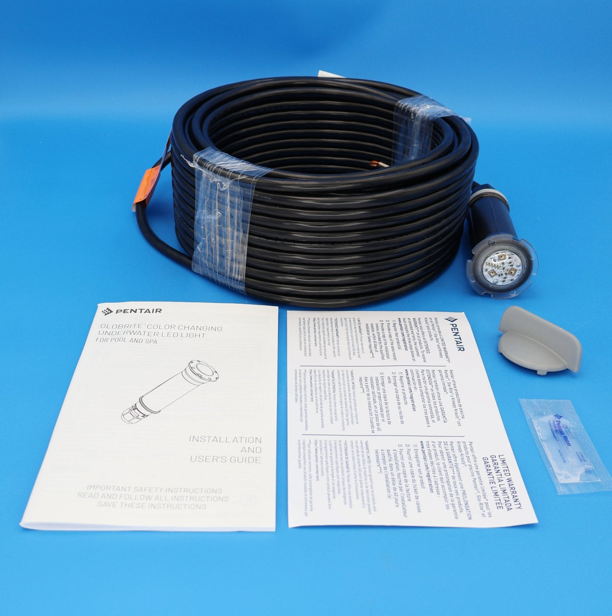 Pentair GloBrite Color Changing LED Light, 12V, 15W, 150' Cord, 602056 — product view