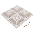 Waterway 18 × 18-Inch White Suction Grate and Frame — 640-4770 V