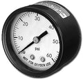 Super-Pro 80960BU Pressure Gauge 2" 0-60 PSI 1/4" Back Mount