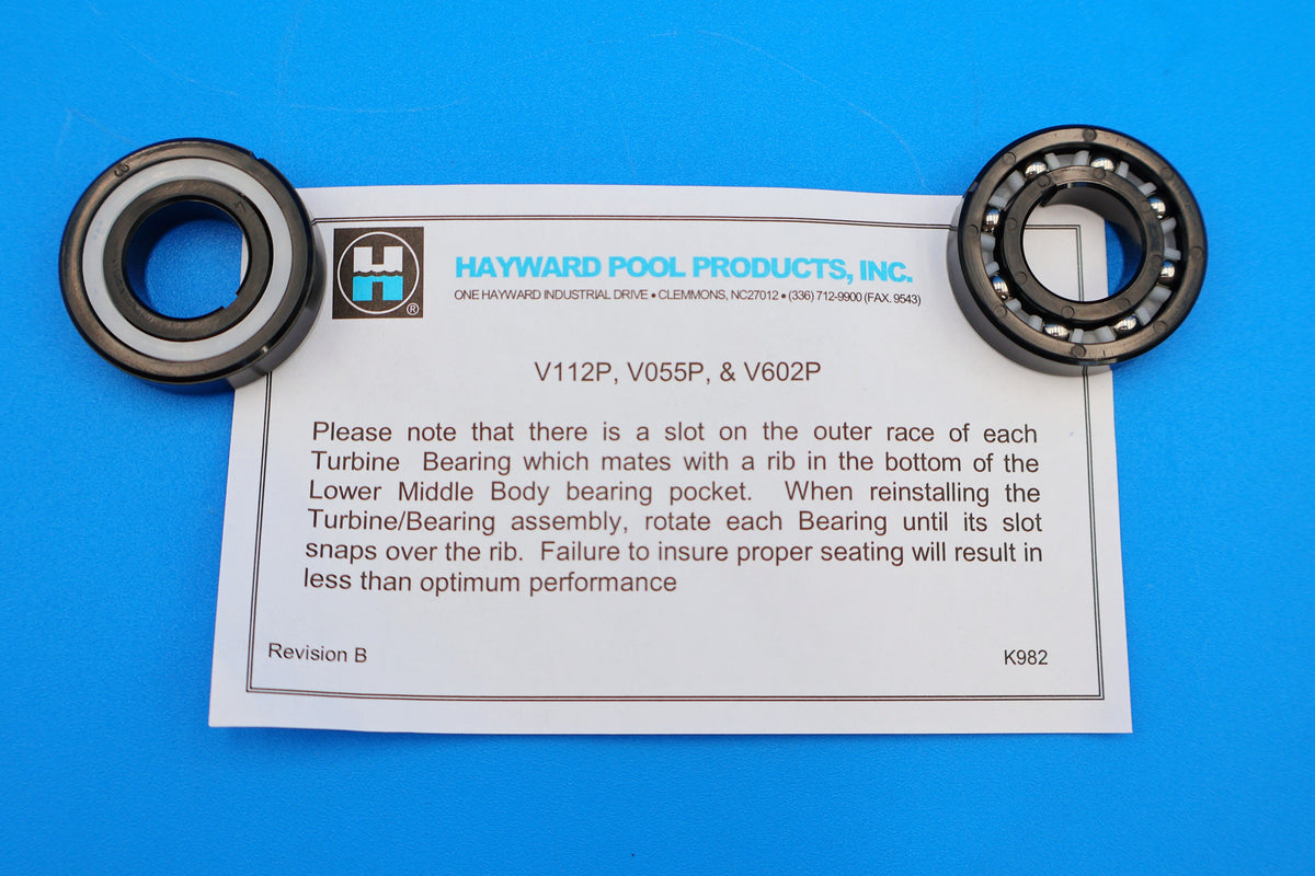 Hayward Turbine Bearings, 2 Pack, AXV055P — product view 2