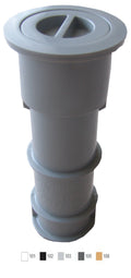 AquaStar 7 1/2" White Umbrella Stand with Sleeve and Center Cap, US101 — product view 1