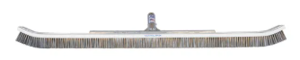 A&B Brush 36-Inch Curved Stainless Steel/Nylon Wall Brush — 3032