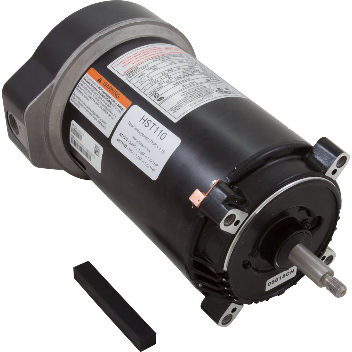 Century Centurion Pro HST110 1.1 HP Pool & Spa Pump Motor, 115/230V, 3450 RPM, 56J C-Face