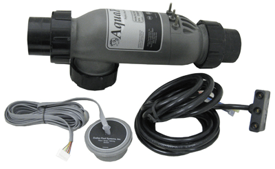 Jandy AquaLink AquaPure 3-Port 14-Blade Replacement Salt Cell Kit, 40K Gallons, 16' Cable, PLC1400 - product view
