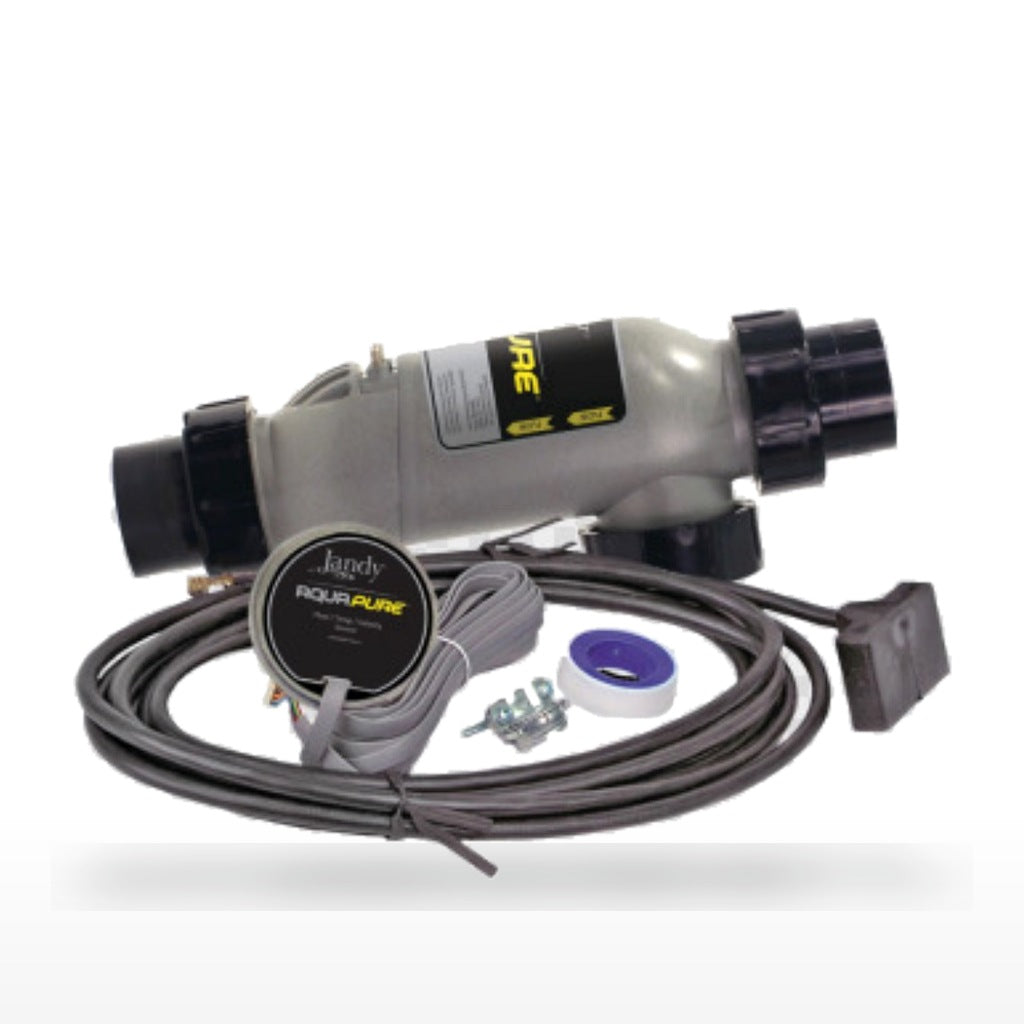 Jandy AquaLink AquaPure 3-Port 14-Blade Replacement Salt Cell Kit, 40K Gallons, 16' Cable, PLC1400 - detail 1