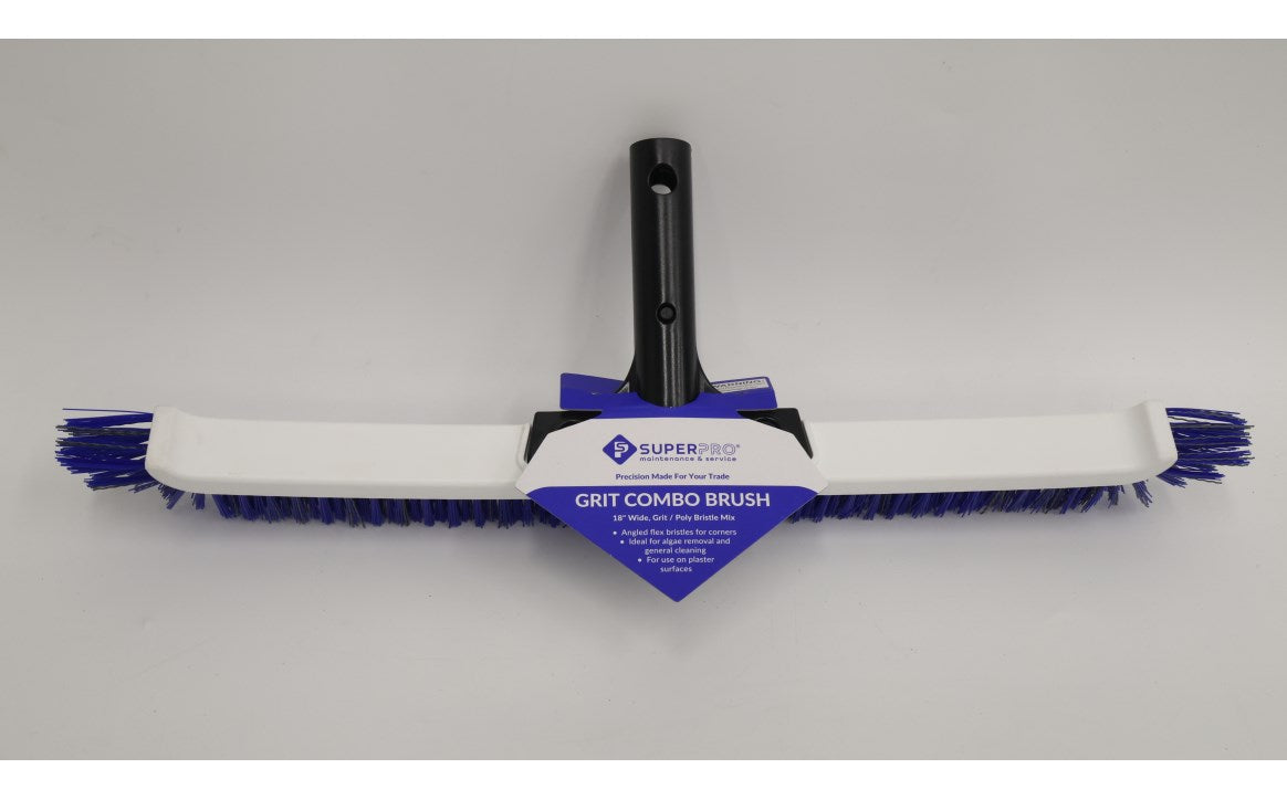 Super-Pro Bristle Combo Brush Poly Back 18" Grit/poly — SP2007