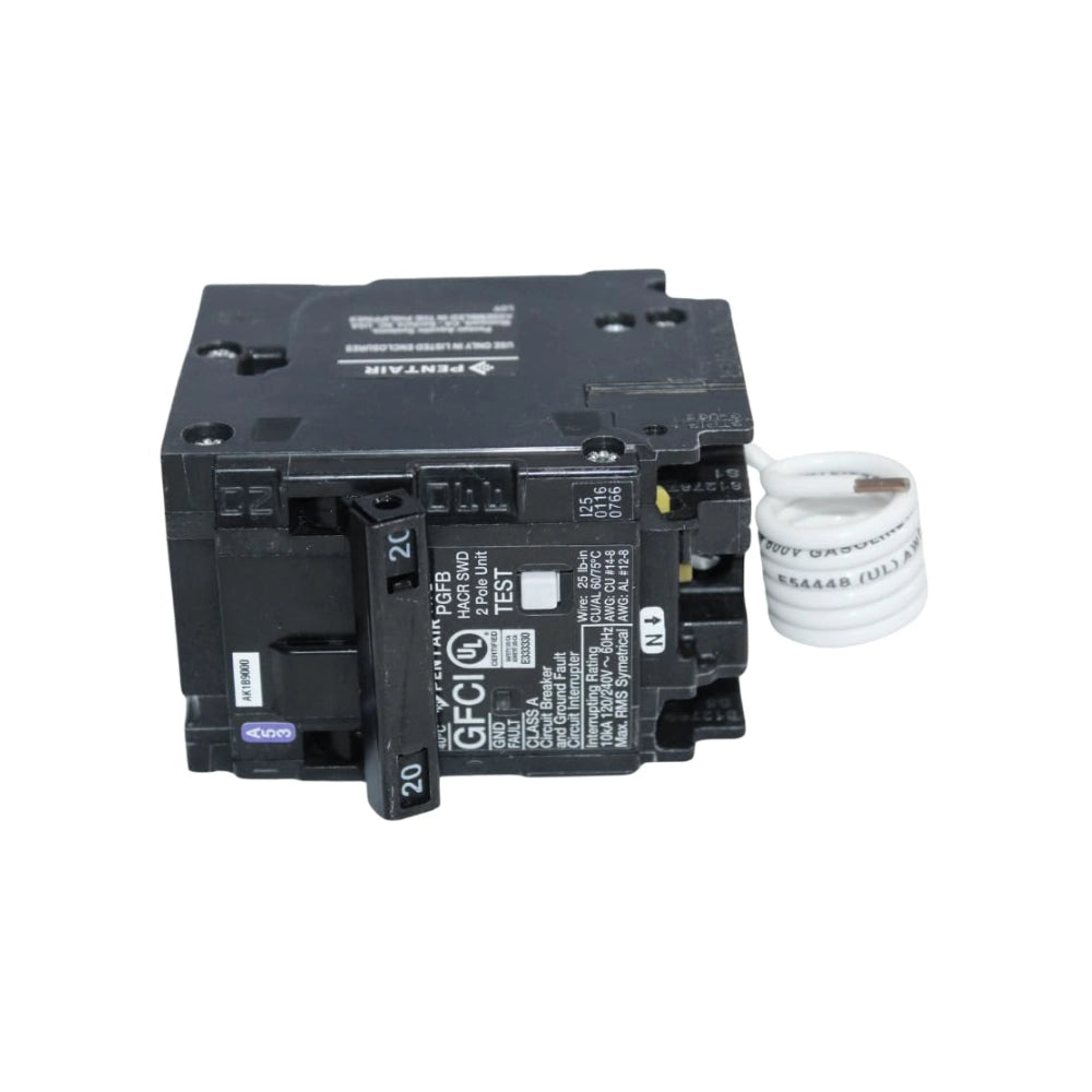Pentair P220GFA 20 Amp 2-Pole GFCI Circuit Breaker - alternate view