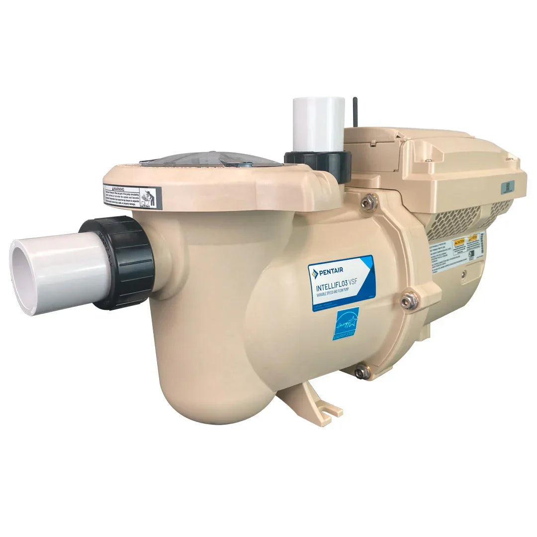 Pentair IntelliFlo3 VSF 1.5 HP pump for model 011066 - Front angle with inlet union
