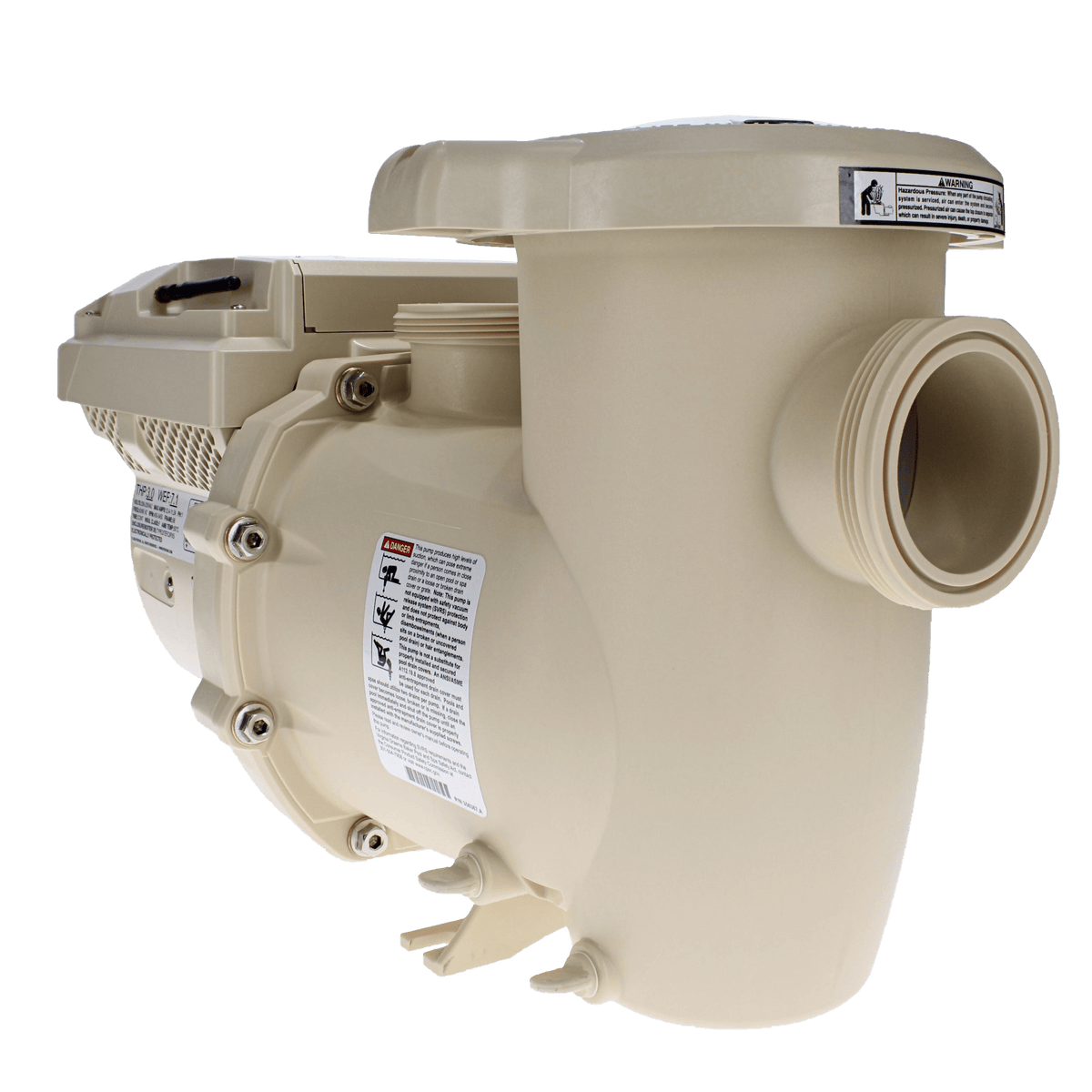 Pentair 011076 IntelliFlo3 VSF 3.0 HP pool pump - Opposite front angle