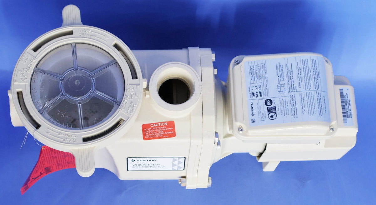 Pentair 015583 WhisperFlo 1.1 THP TEFC pool pump - Top view