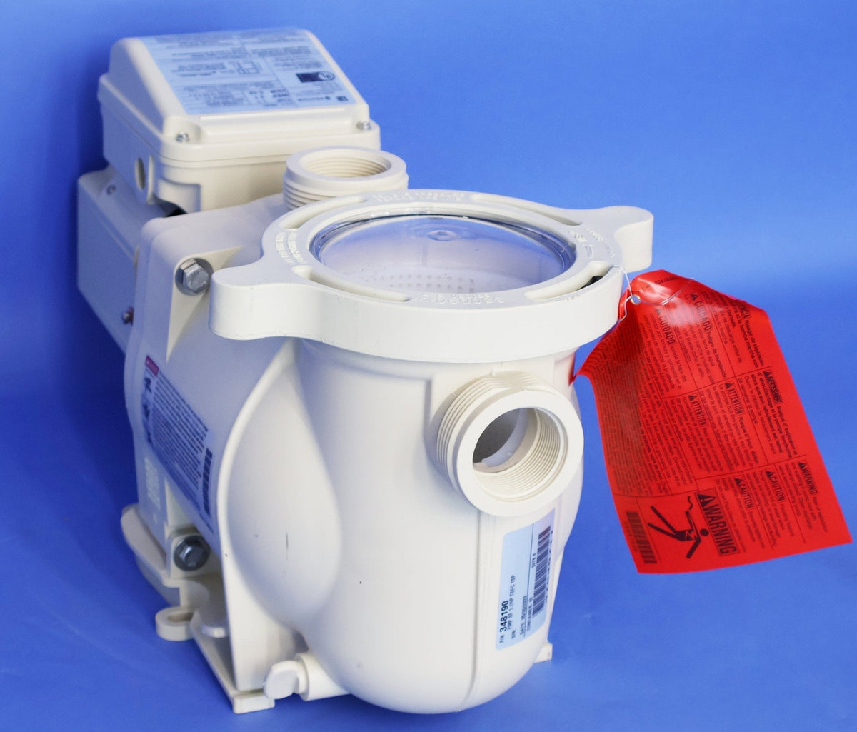 Pentair 348190 SuperFlo 1.1 THP TEFC pool pump - Front inlet view