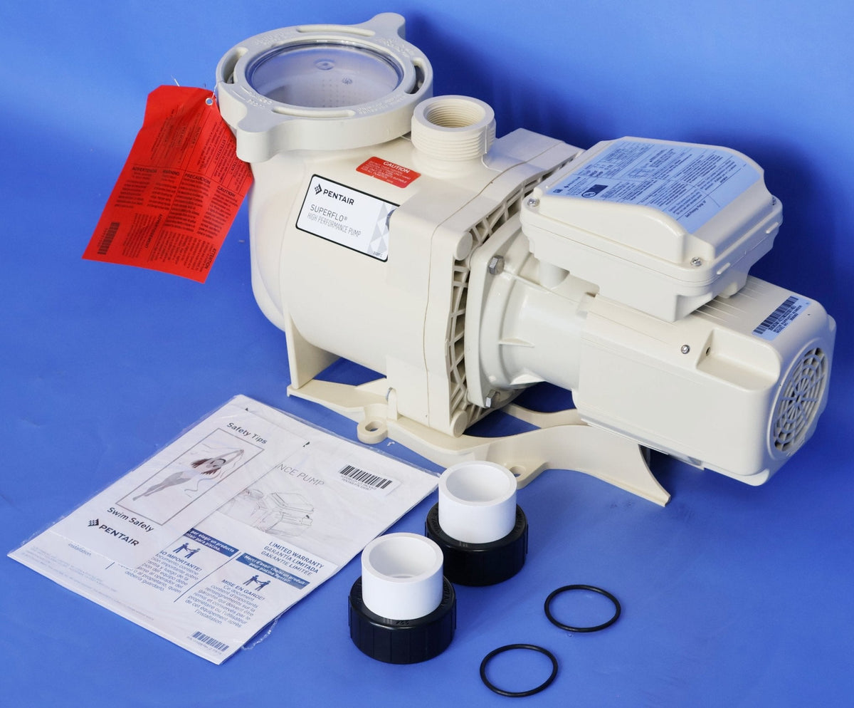Pentair 348190 SuperFlo 1.1 THP TEFC pool pump - Opposite side view