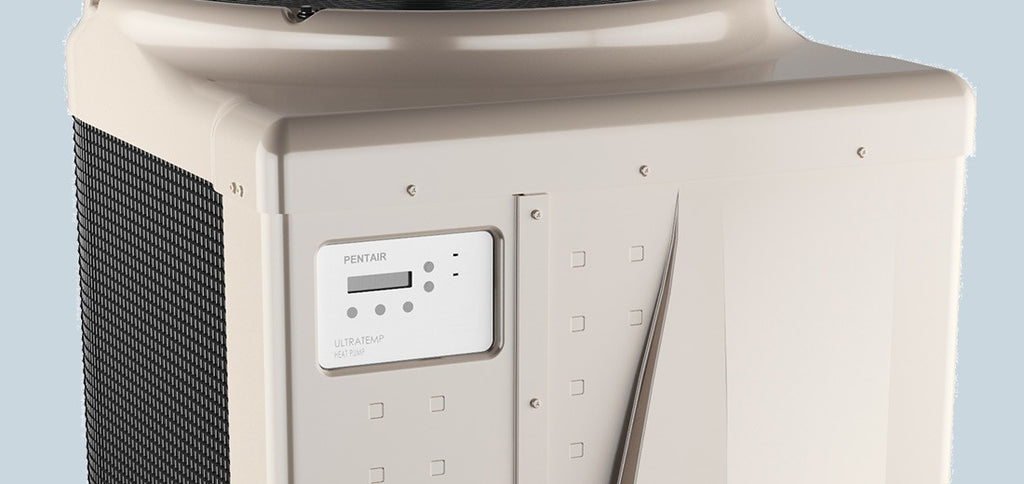 Pentair UltraTemp series heat pump - manufacturer control panel detail