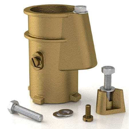 Perma-Cast 4" Hanover Clone Perma Socket Anchor for 1.9" OD Tubing Rails, PS-4019-BC