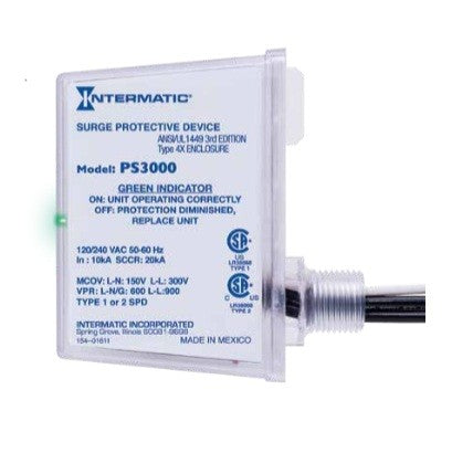 Intermatic PS3000 Surge Protector for Pool and Spa Equipment, 120/240V