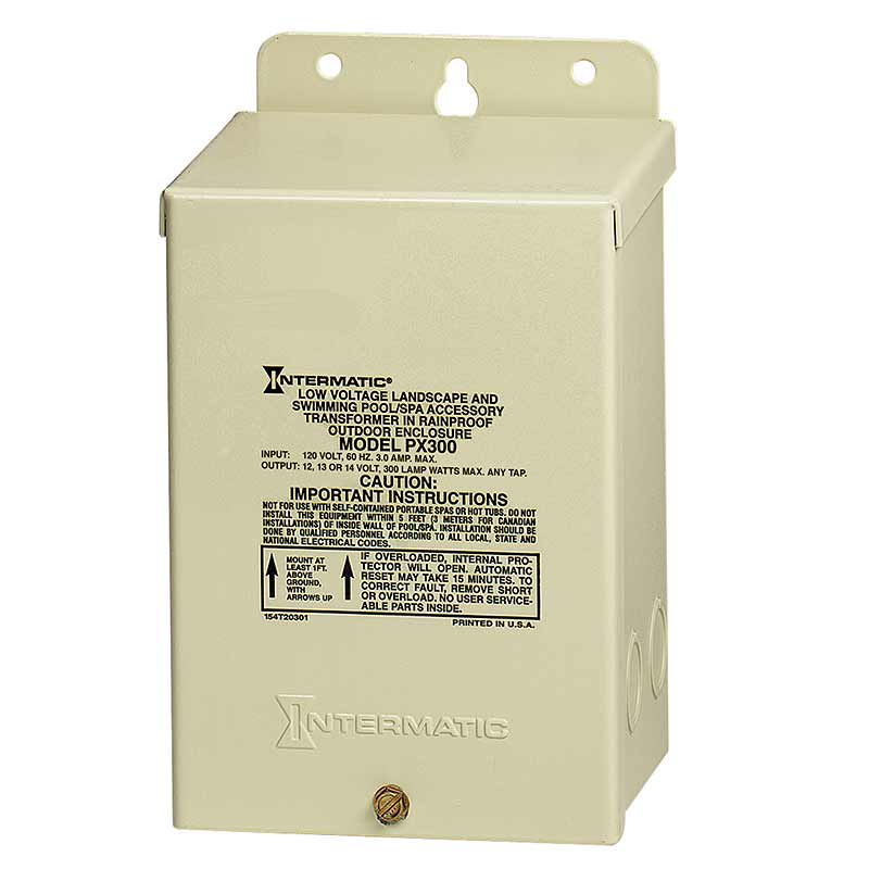 Intermatic 300W — 120V to 12V Transformer — PX300