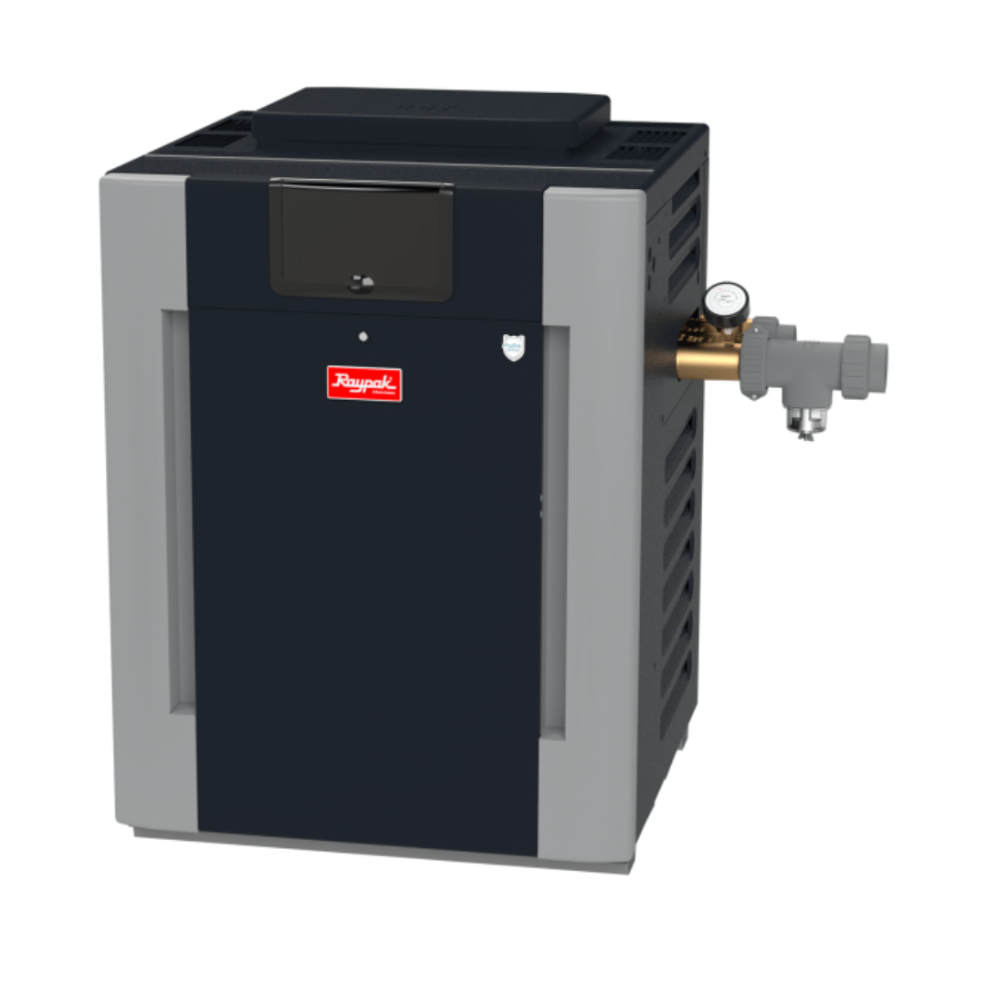 Raypak 017402 B-R406A-EN-X ASME natural gas pool heater - product view 1