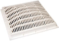 Super-Pro SG6404720 V 12 x 12 Inch Anti-Vortex Main Drain Frame and Grate, White