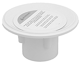 Super-Pro 2" SKT 1.5" Reducer White Floor Inlet Fitting — 25527-100-000