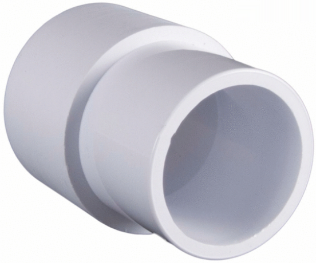 Super-Pro 2-1/2" White PVC Pipe Extender — SP0301-25