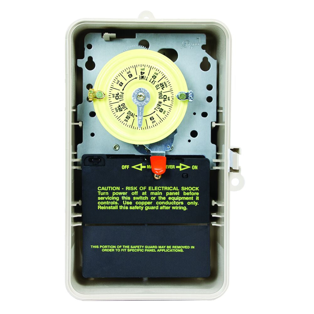 Intermatic T101P3 24-Hour 120V Mechanical Time Switch, SPST, Type 3R Plastic Enclosure - alternate view
