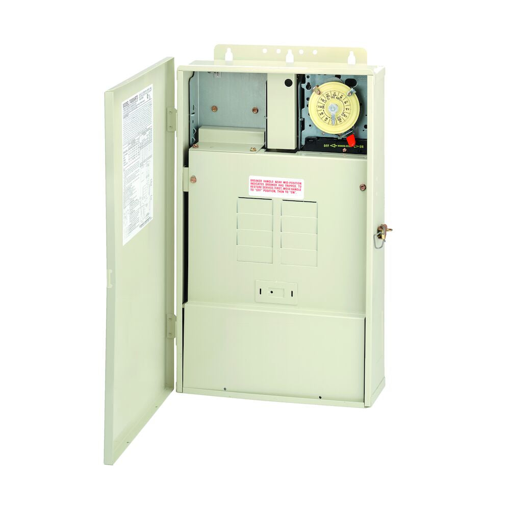 Intermatic T40004RT3 Load Center with 300W Transformer and T104M Timer