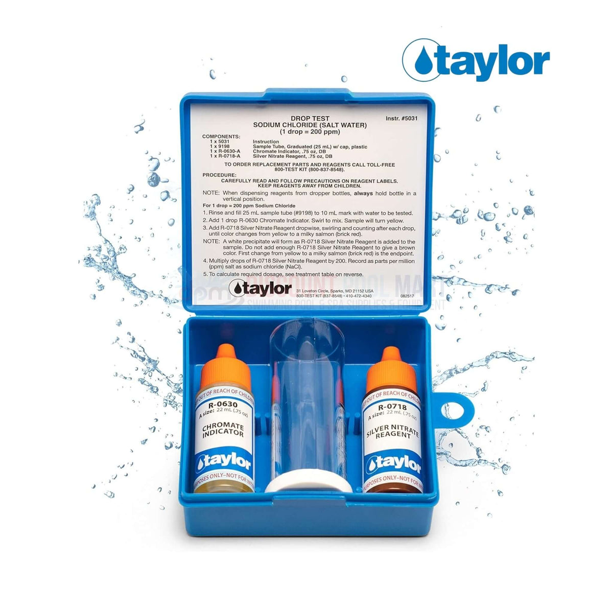 Taylor Salt Water Drop Test Kit, K-1766