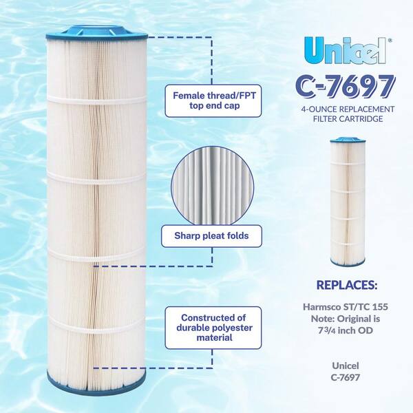 Unicel C-7697 155 sq ft replacement filter cartridge