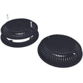 Hayward Round Cover with Frame for Dual Suction Flow Drain, 8 Inch Diameter, Black, WG1030AVBLKPAK2