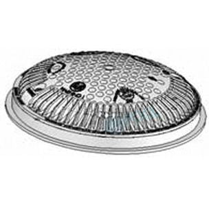 Hayward 8 in. Round Suction Outlet (Main Drain) Frame and Cover, White, 2 Pack, WG1030AVPAK2