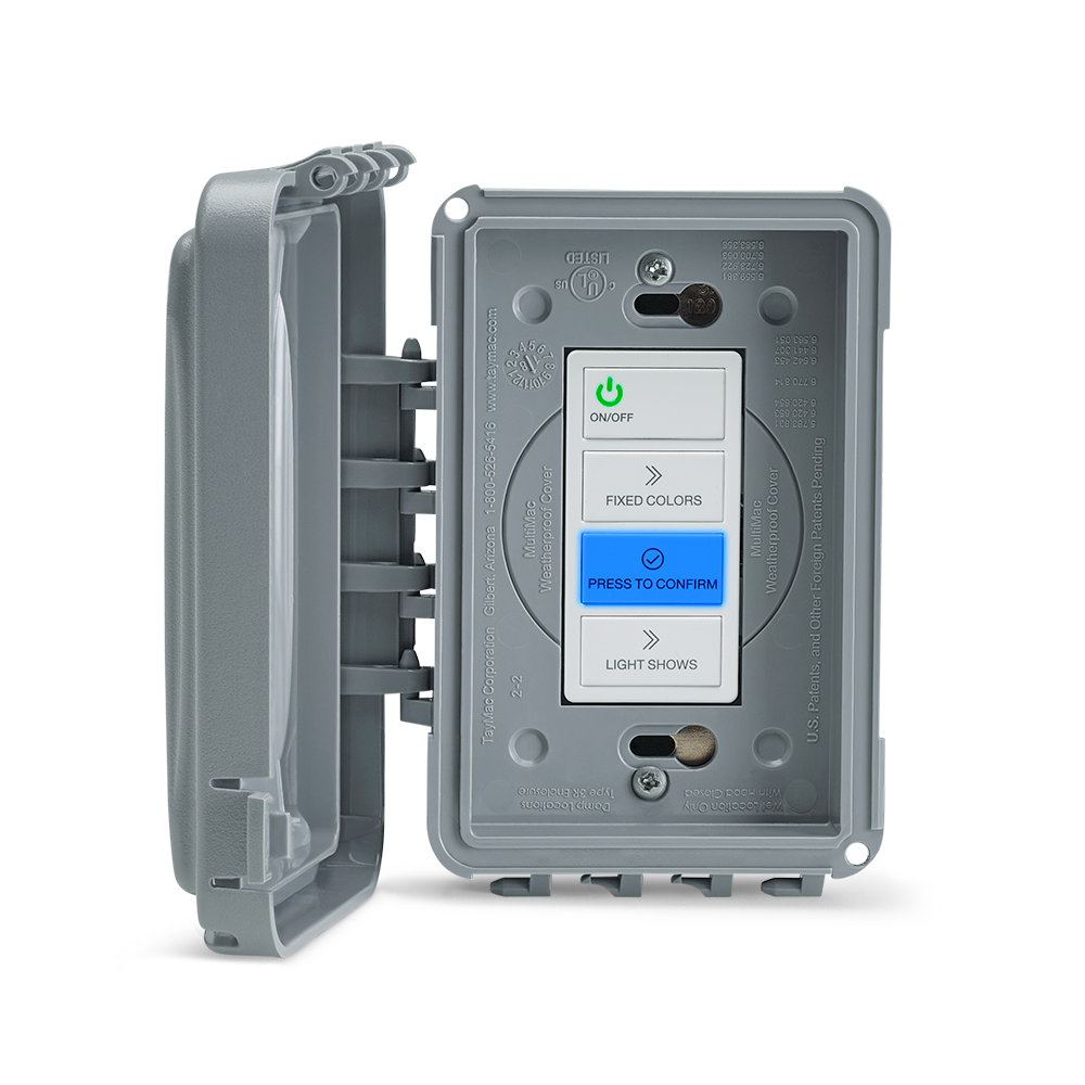 Jandy WaterColor Pool Led Light Controller, 120 VAC, 300W, Wall-Mount, Weatherproof Cover — WLC4C